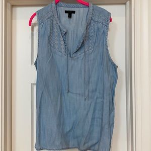 J. Crew sleeveless top.  Size 12